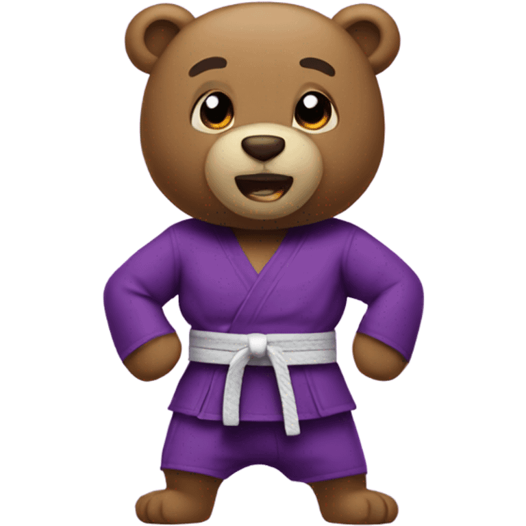 Purple belt bear emoji