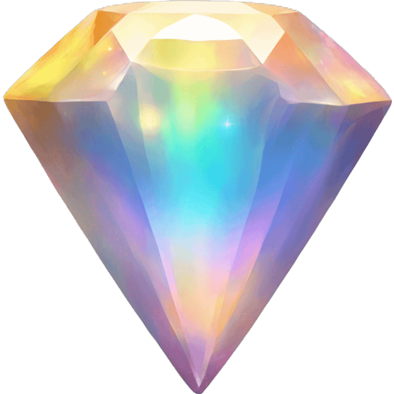 Iridescent Rainbow Opal Gemstone emoji