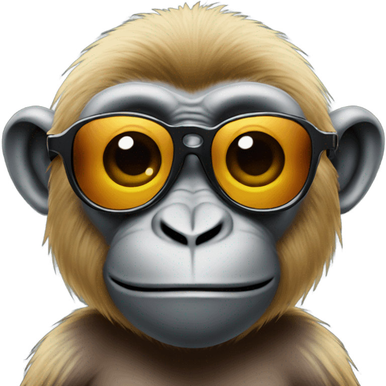 monkey with sunglasses  emoji