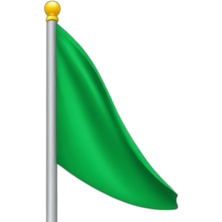 Plain Green flag  emoji