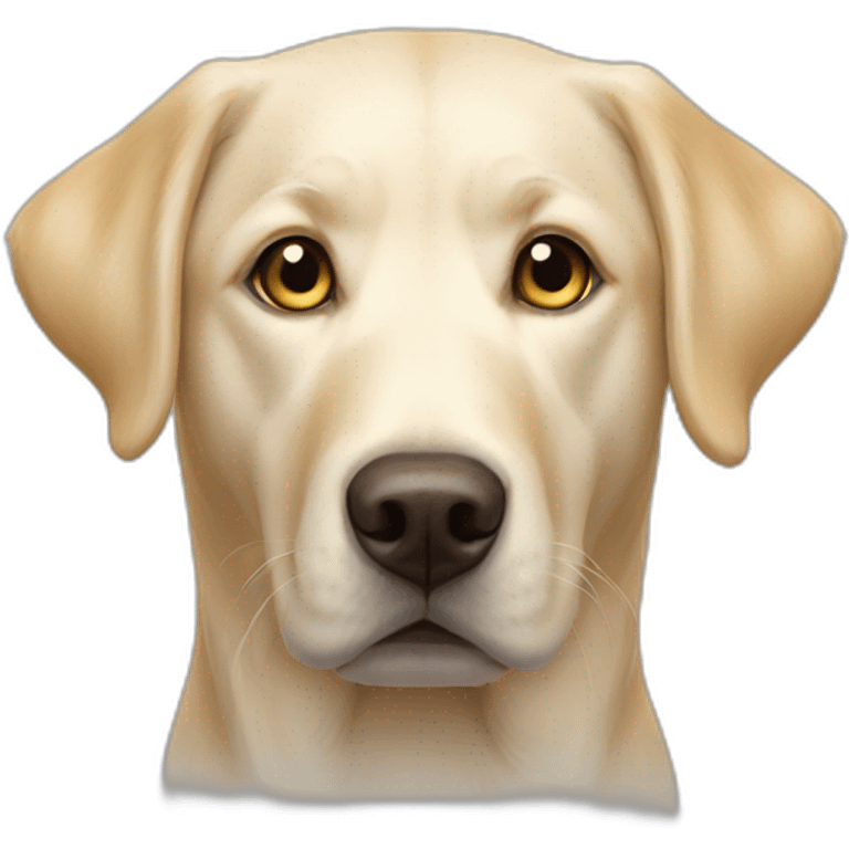 White labrador golden-retriever mix emoji