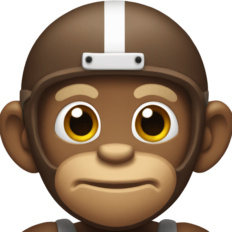 Monkey quarterback emoji