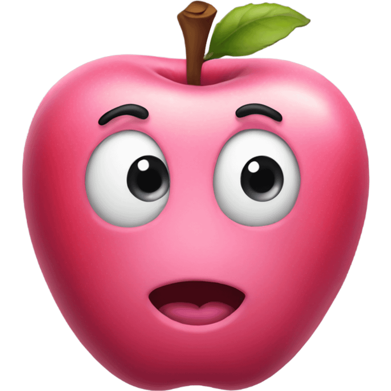 Pink apple  emoji