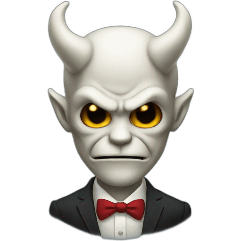 A demon in suit emoji