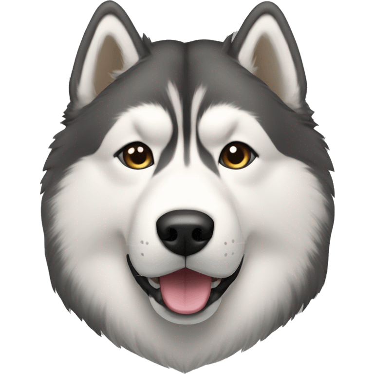 Alaskan Malamute head emoji