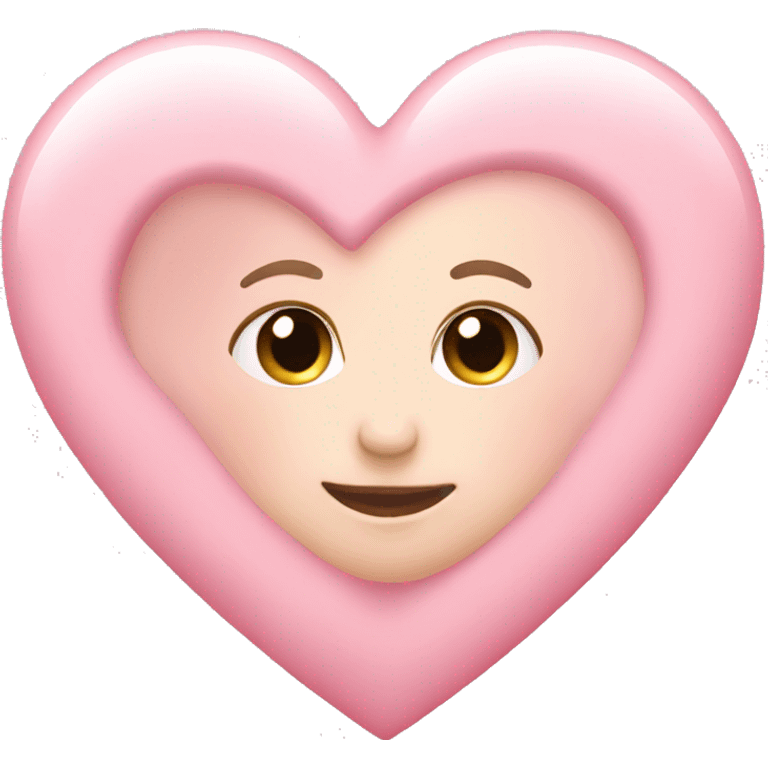 Baby pink heart emoji