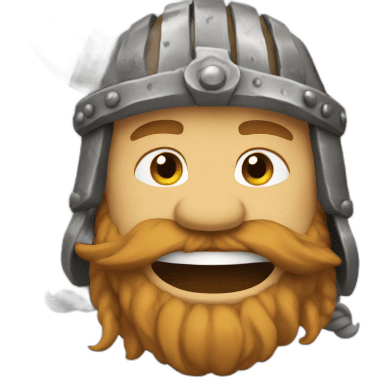 Happy viking emoji