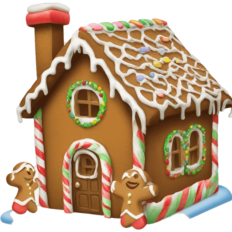 gingerbread house emoji