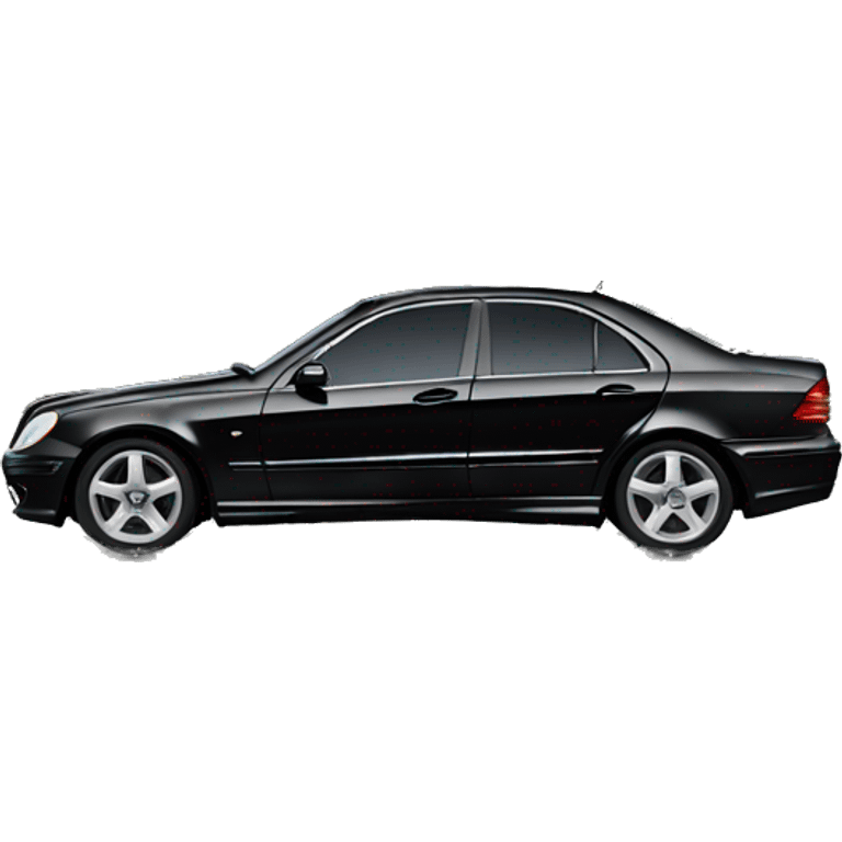 Black Mercedes w203 emoji