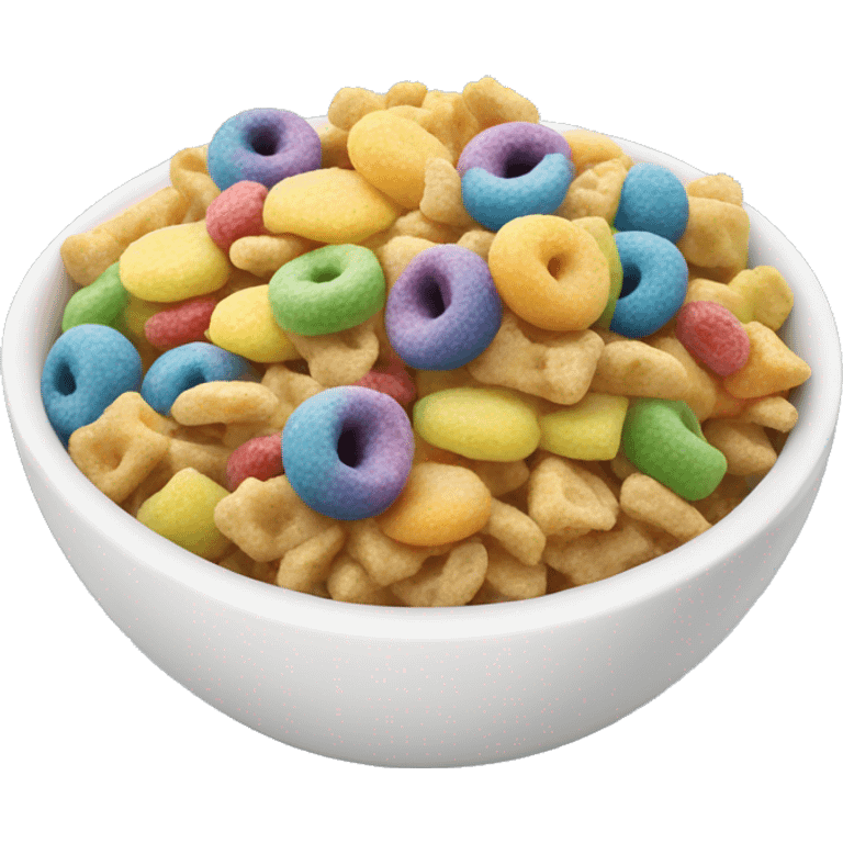 bowl of rainbow cereal emoji