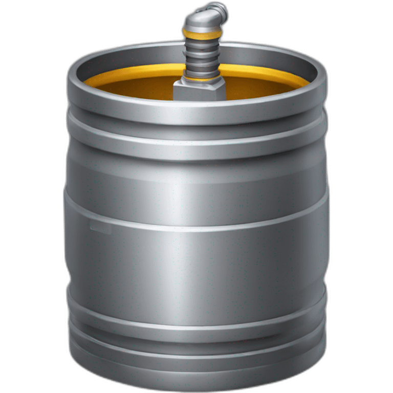 metal beer keg rocket engine emoji