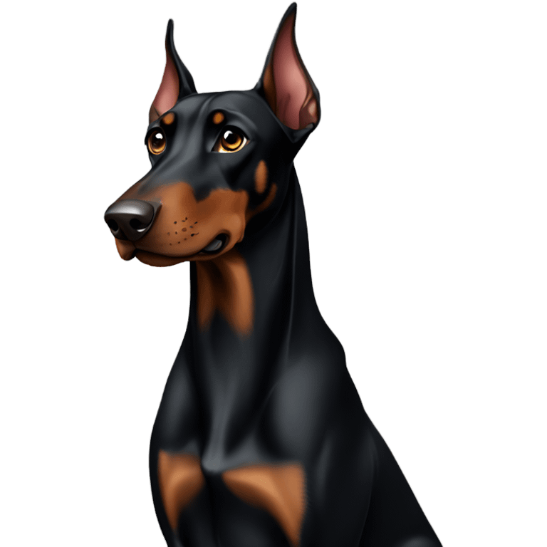 black doberman emoji