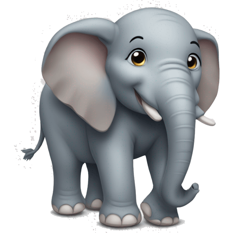 Elephant happy emoji