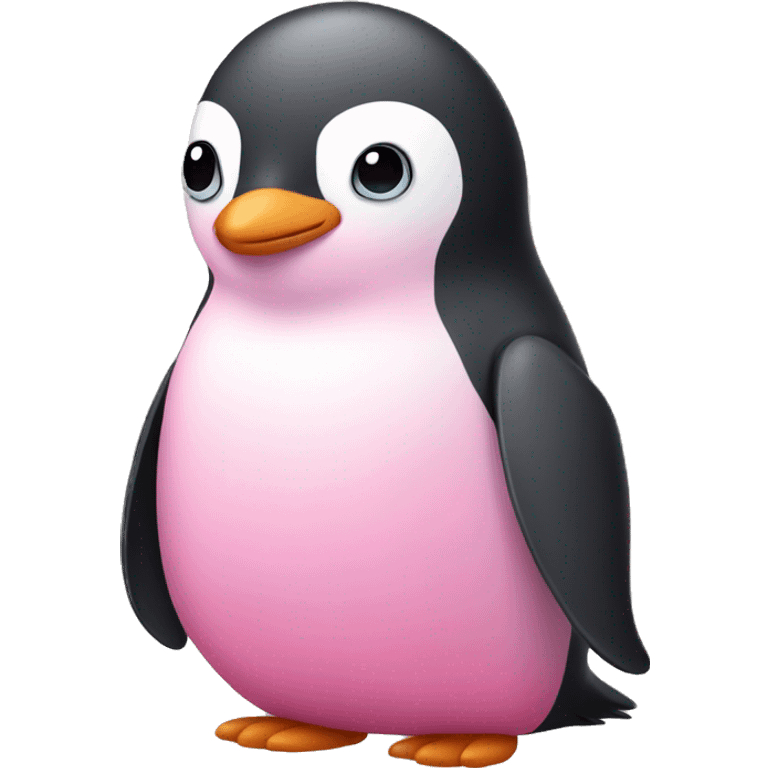 Pink penguin  emoji