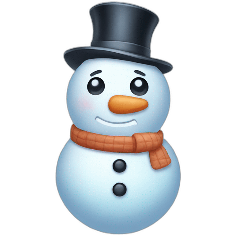 frosty snowman emoji