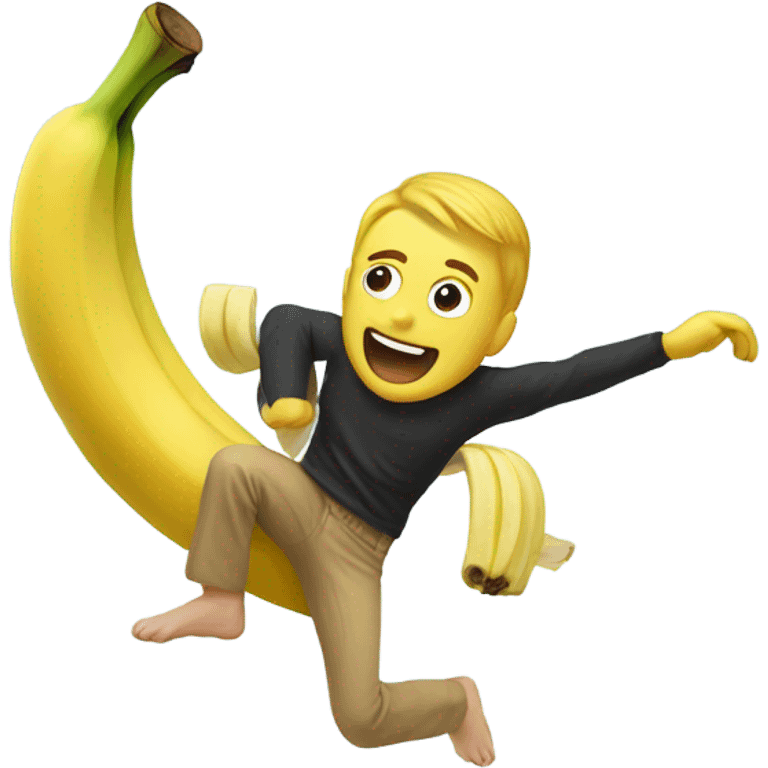 banana backflipping emoji