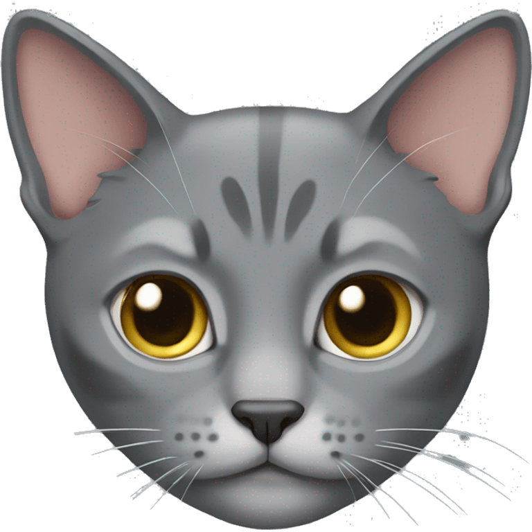 Grey cat mancoon  emoji