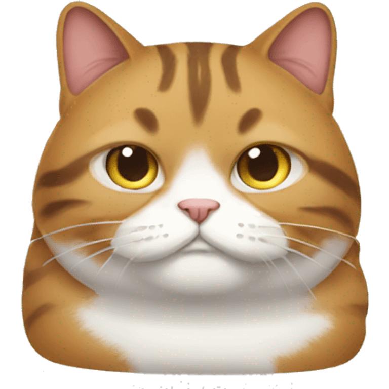 Fat cat funny emoji