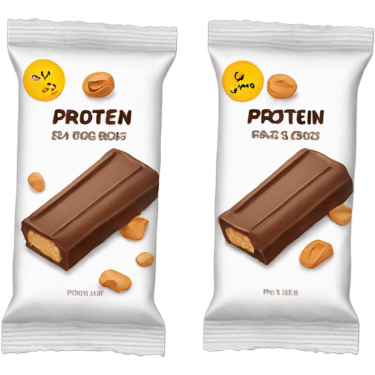 two packets of protein bars emoji