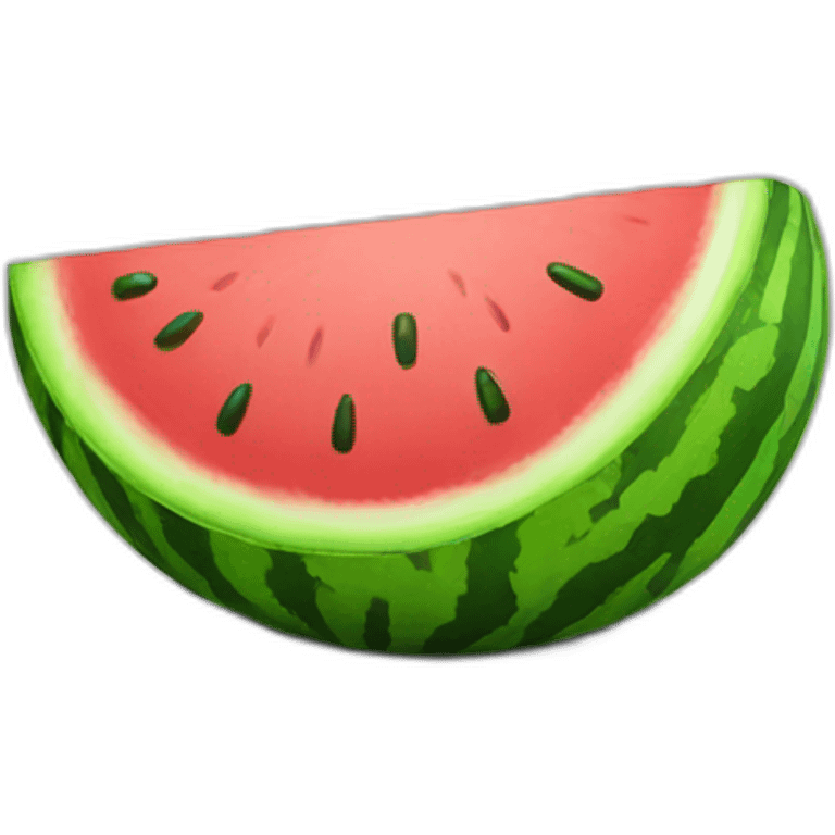 Watermelon using laptop  emoji