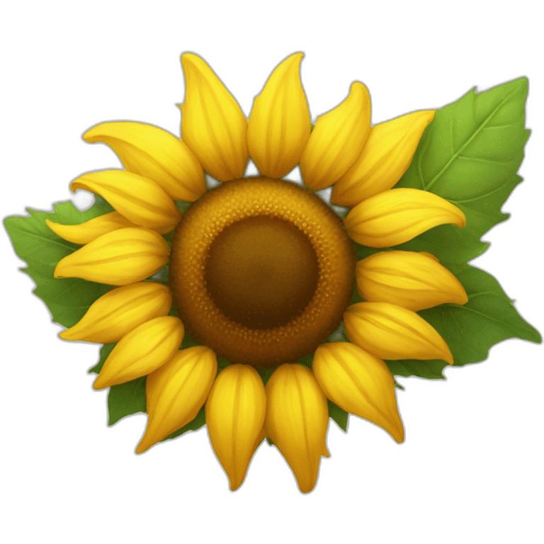 Radiant sunflower emoji