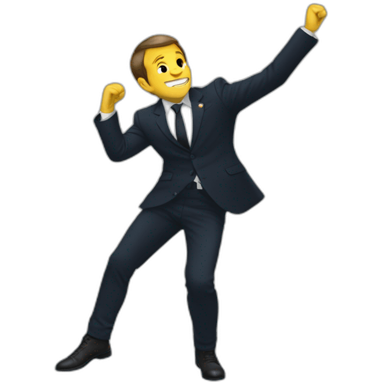 Macron dab emoji