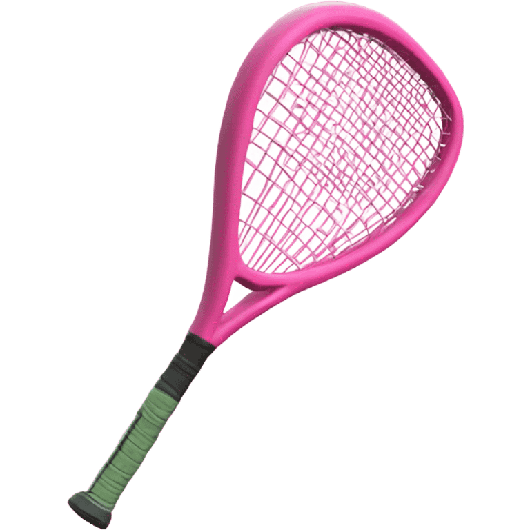 Raqueta de pádel rosa aestethic emoji