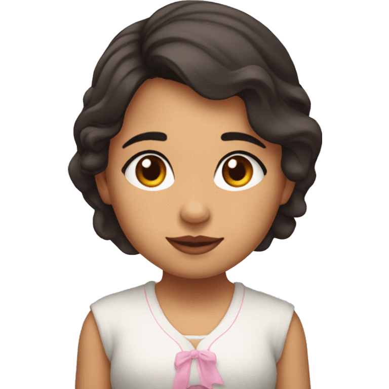 Niña morena  emoji