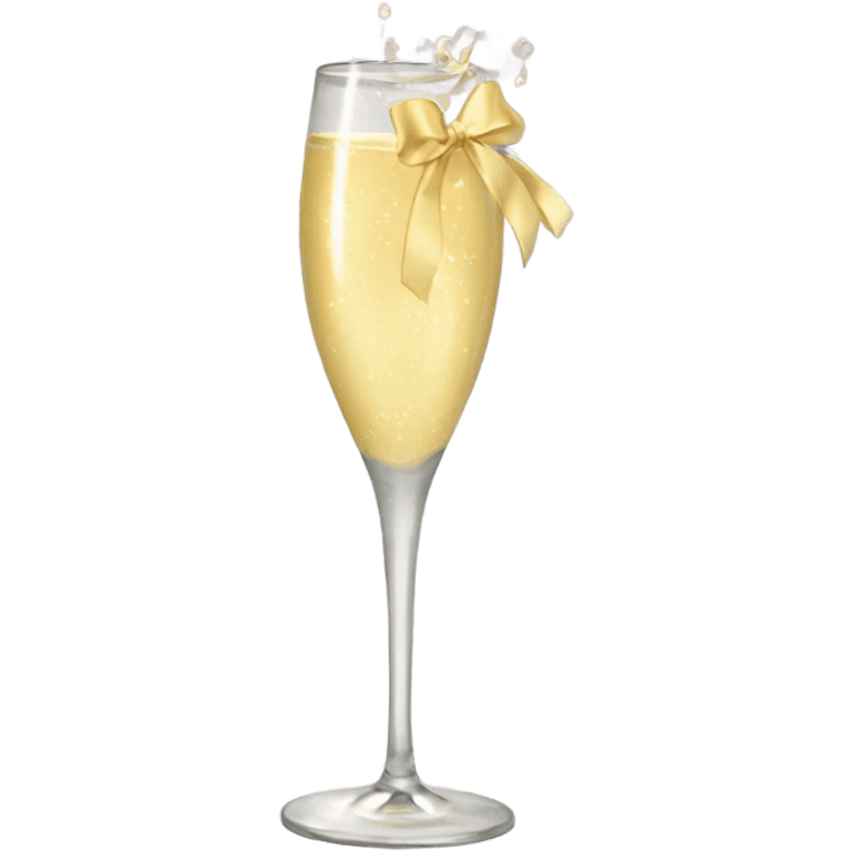 Aesthetic bow Prosecco  emoji