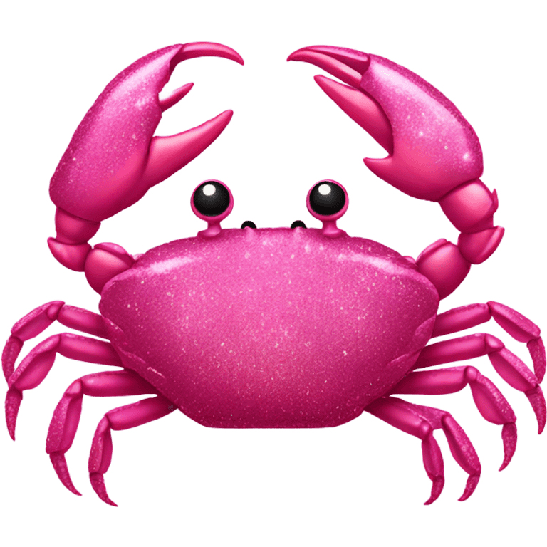 Pink crab with glitter  emoji