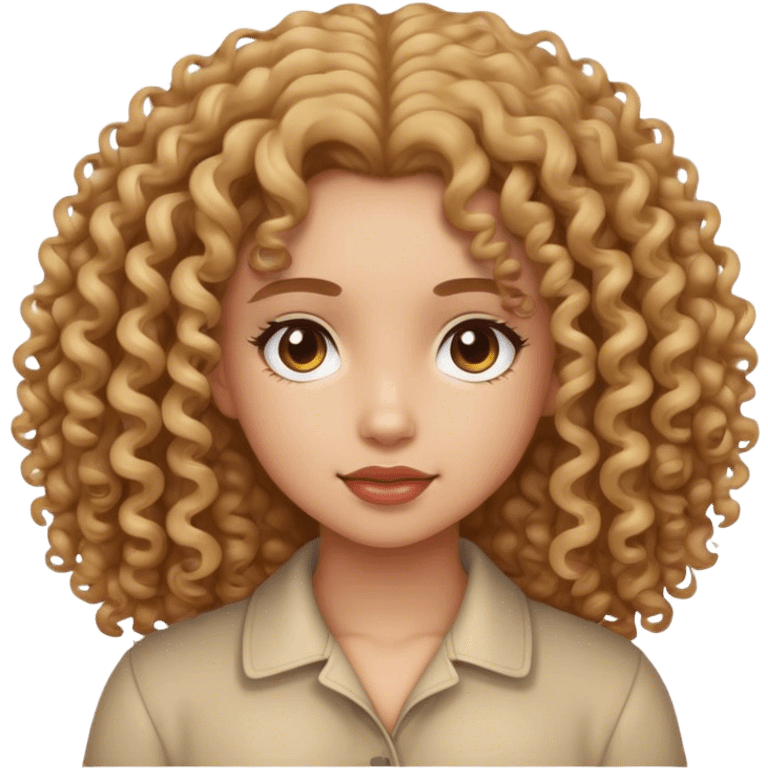 Girl curly emoji