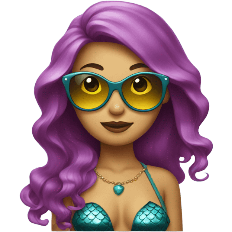 mermaid with sunglasses emoji