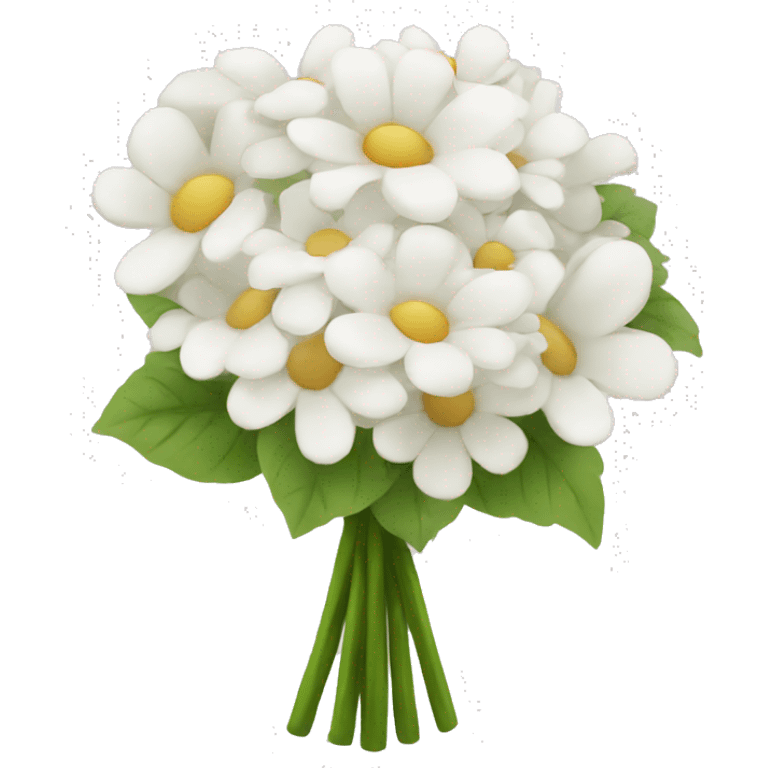 white flower bouquet  emoji