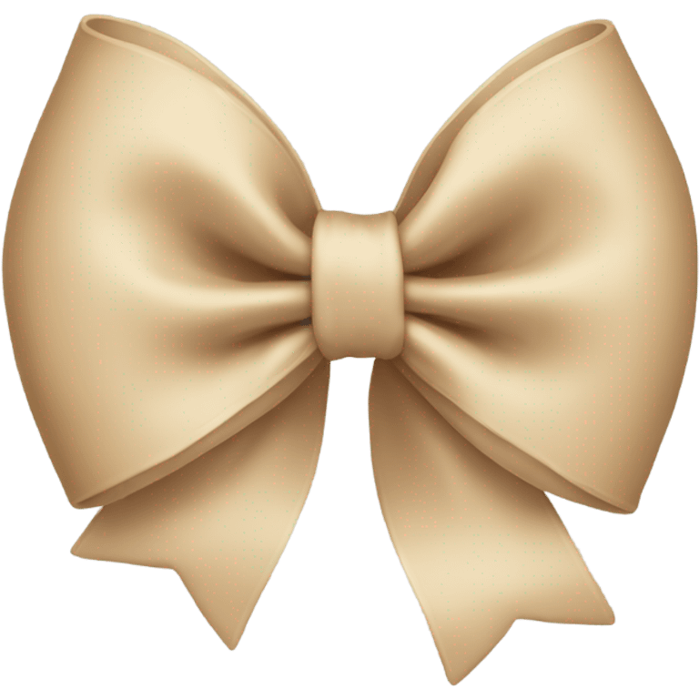 Beige bow emoji