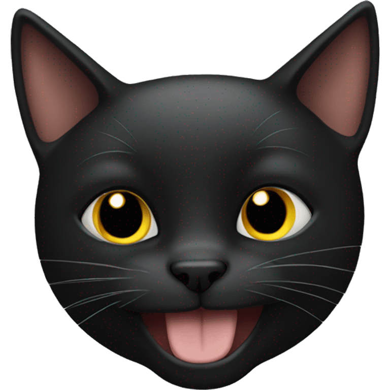 Black cat, thumbs up emoji