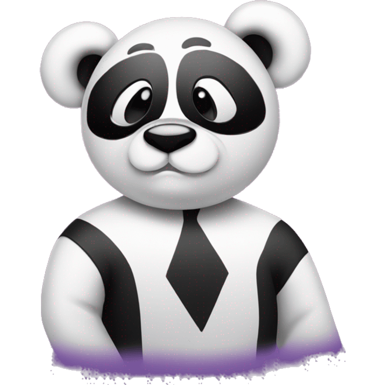 A panda at a disco emoji