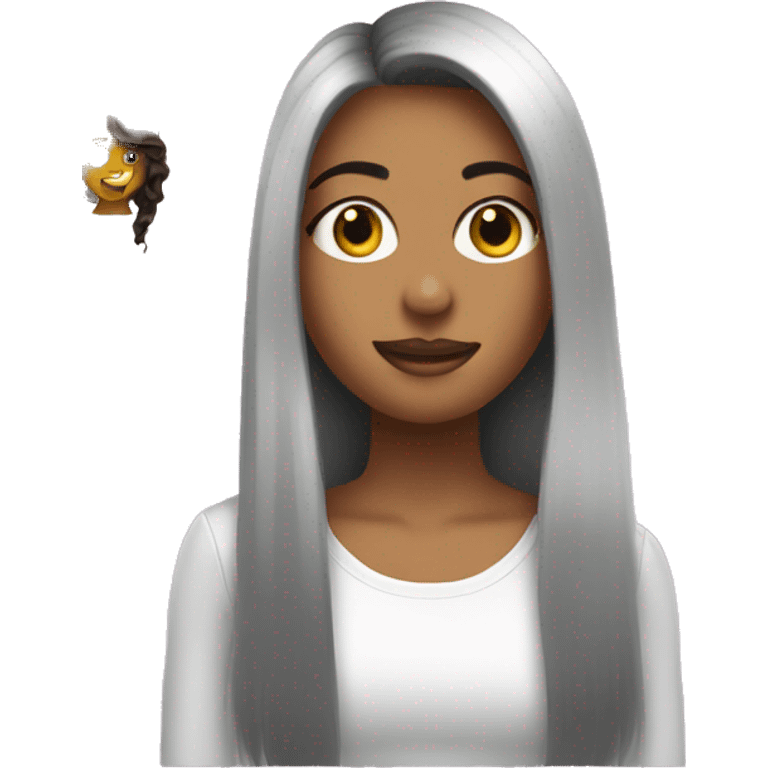 girl getting her hair done in the salon emoji