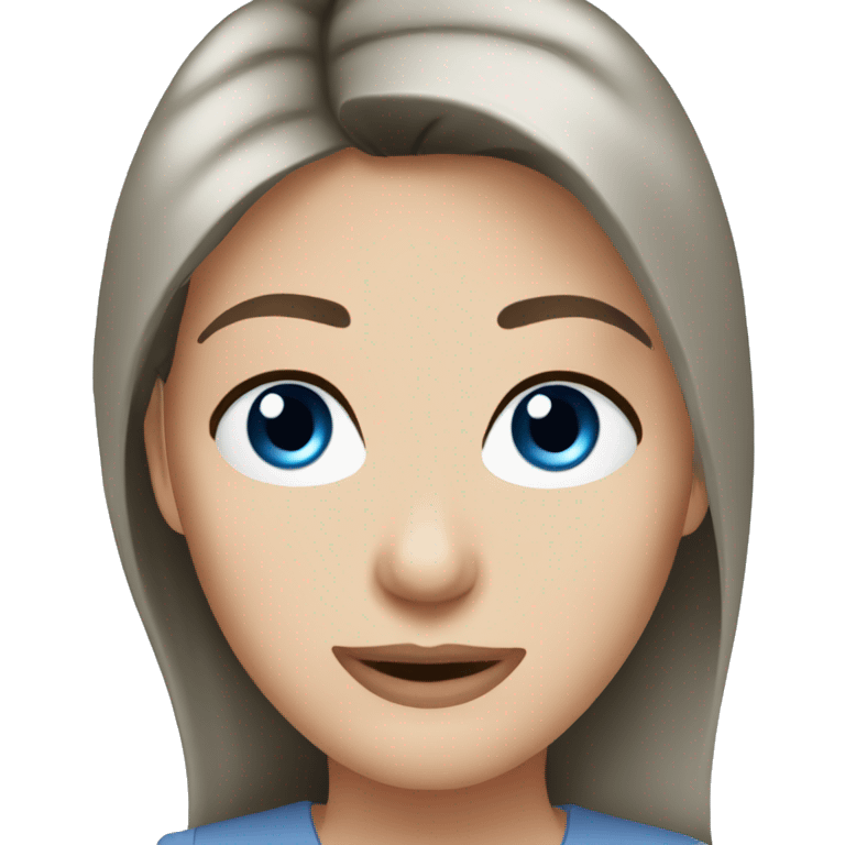 Meredith Grey with blue eyes emoji