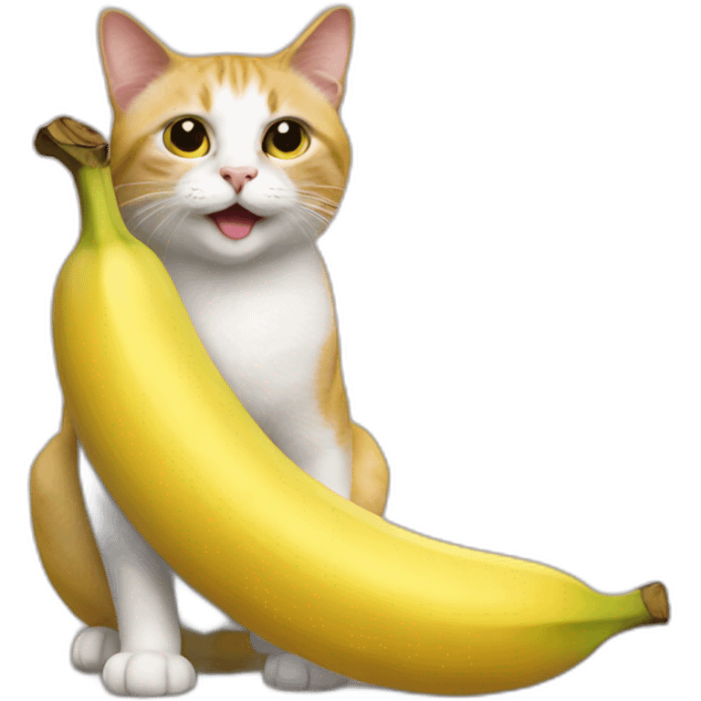 Banana cat meme emoji