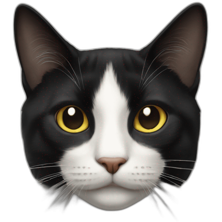 Black cat gloriole emoji