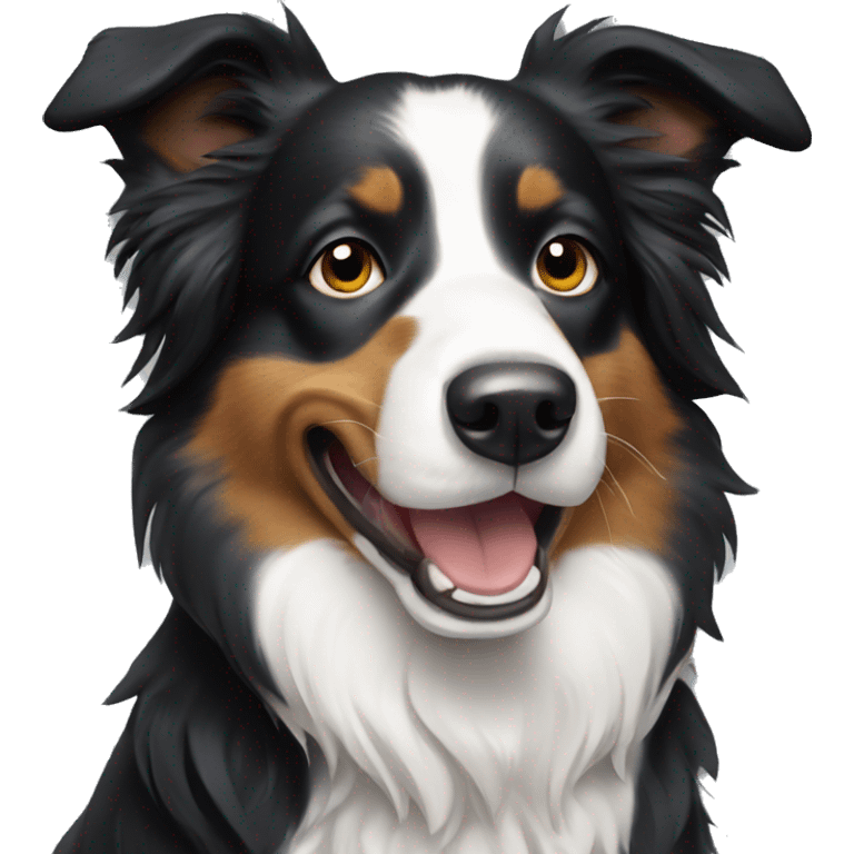 Border collie dog emoji