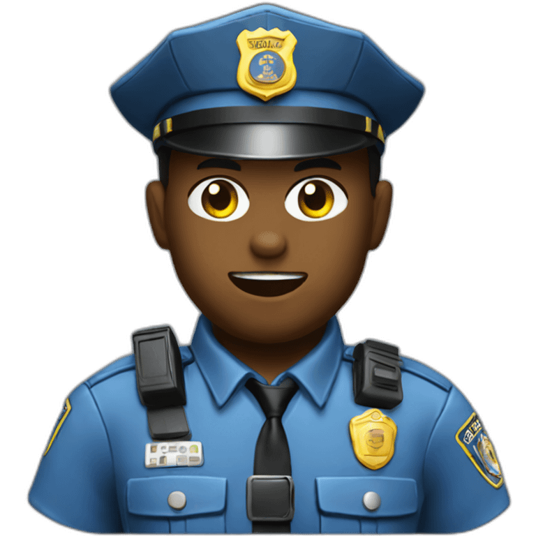 cop playing videogames emoji