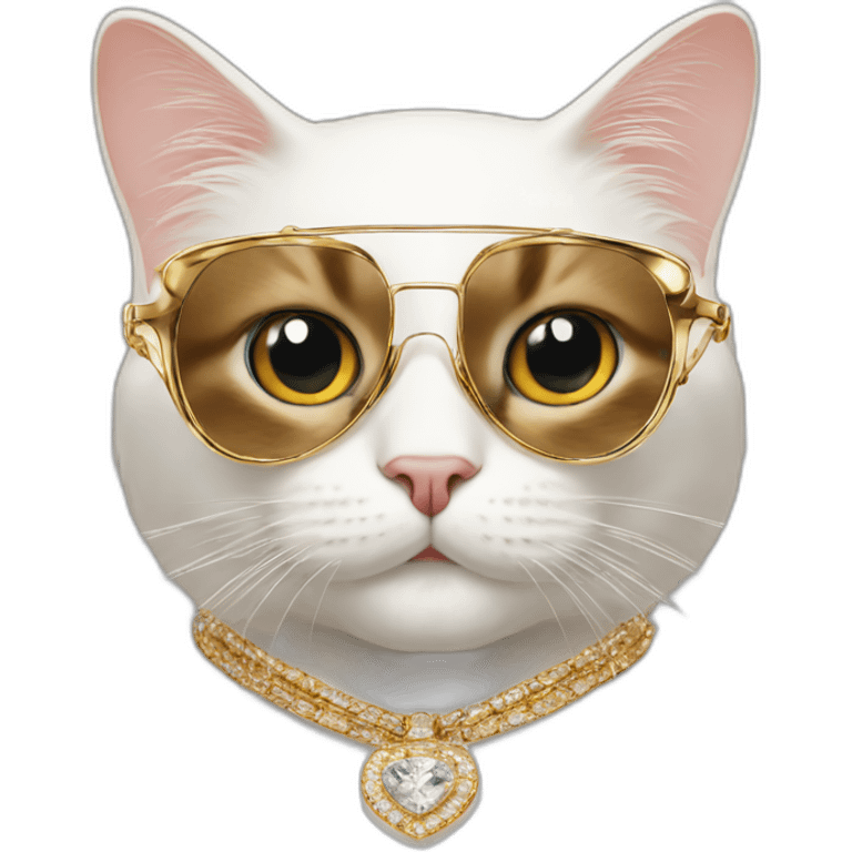 Cartier fashionable cat emoji