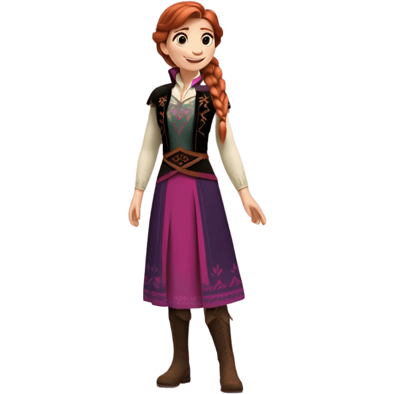 Anna from Frozen emoji