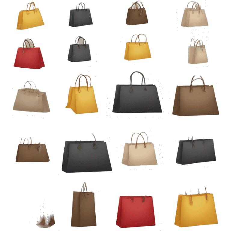 luxury shopping bags emoji