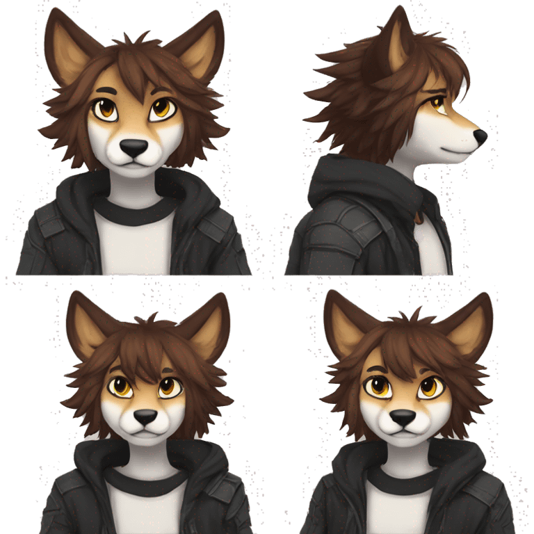 Edgy anthro furry by Falvie, AngieWolf emoji