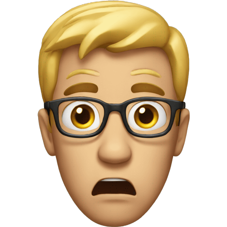 Shocked man emoji