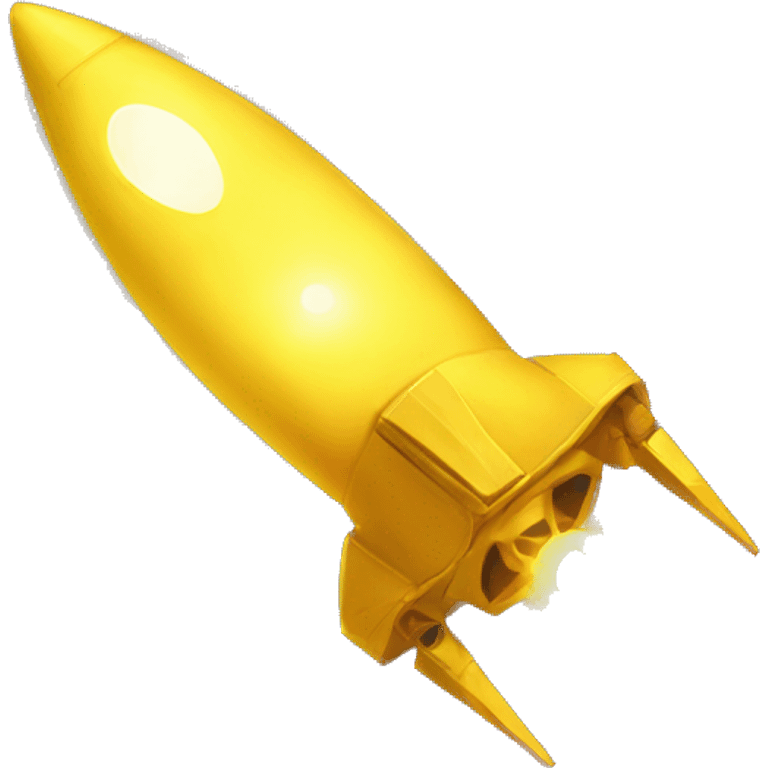 a glowing pure yellow space artifact emoji