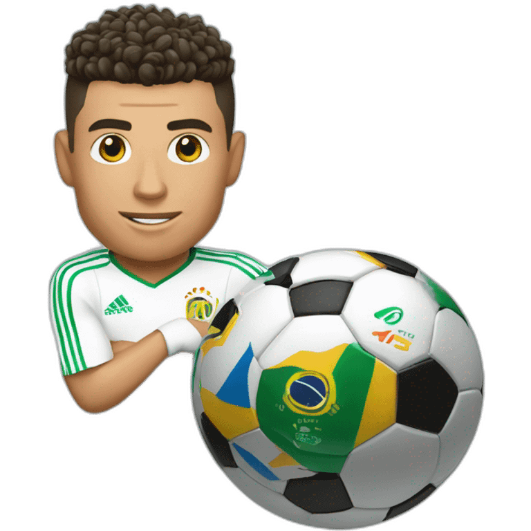 Ronaldo avec une coupe du monde emoji