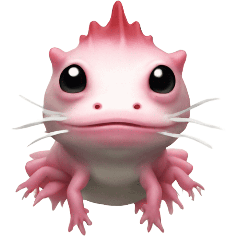 Santa axolotl emoji